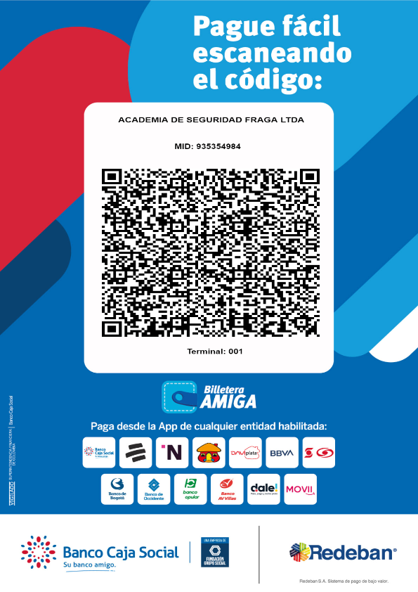 Código QR Banco Caja Social Academia Fraga